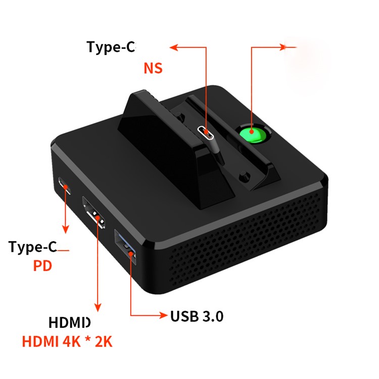 Type-C Video HUB 29026 3 in 1 Nintendo Switch Game Handle Charger Switch Game Charging Station-3