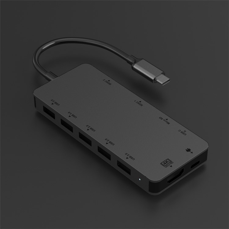 29029D 11 in 1 USB 3.0 Type-C Multi Port Hub with HDMI Video Adapter PD Fast Charger-4