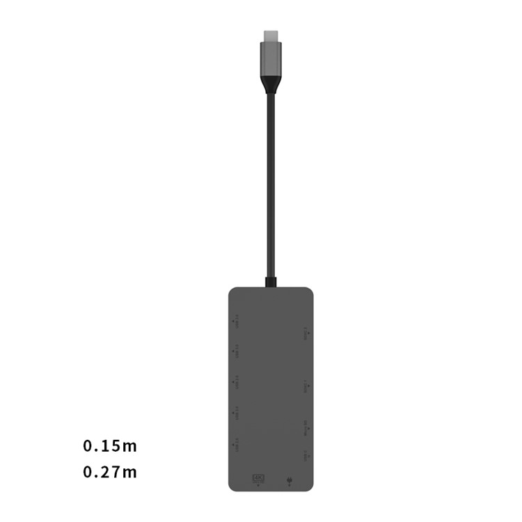 29029D 11 in 1 USB 3.0 Type-C Multi Port Hub with HDMI Video Adapter PD Fast Charger-5