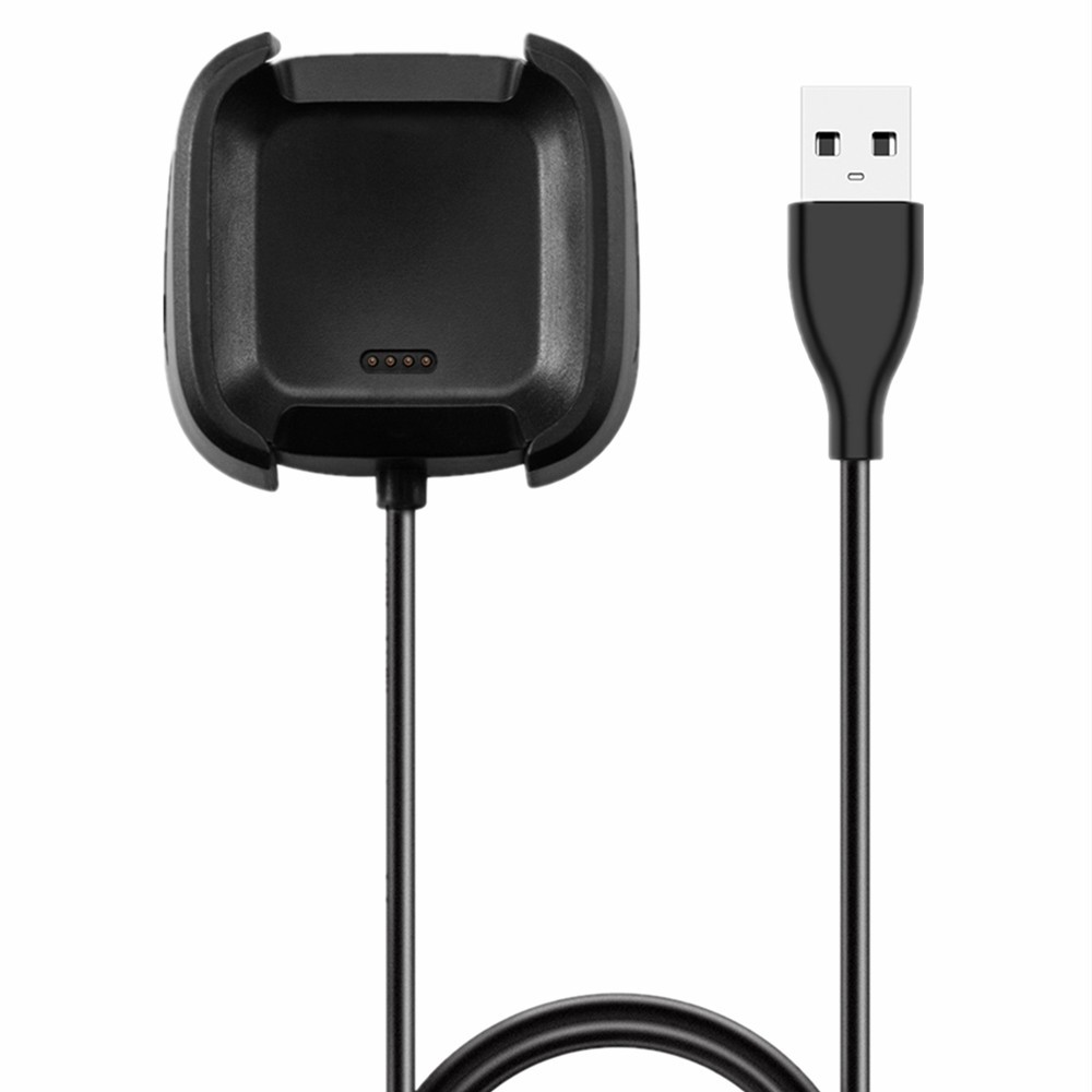 1.0M USB Кабель Для Зарядки Док-подставка Для FitBit Versa 2 - Черный-3
