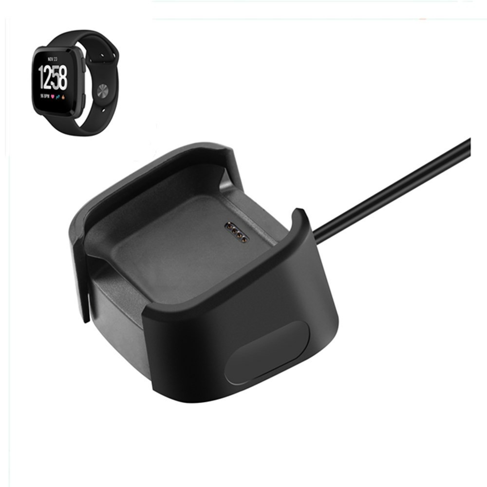1.0M USB Кабель Для Зарядки Док-подставка Для FitBit Versa 2 - Черный-4