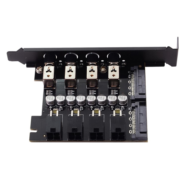 4 Hard Disk Control System Intelligent Control Management System HDD SSD Power Switch with PCI Bracket-4