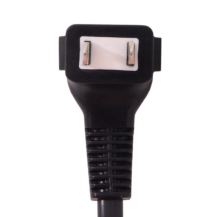 0.5M USA Outlet Saver Power Extension Cord Cable 2-prong 2 Outlets Up Angled Connector for NEMA 1-15P to NEMA 1-15R-8