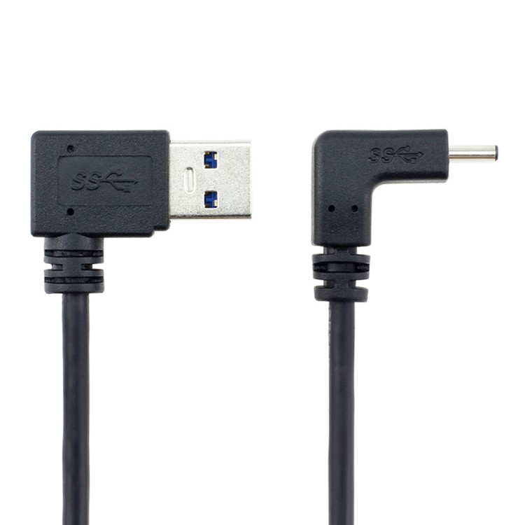 1M USB 3.1 USB-C Up & Down Angled to 90 Degree Right Angled A Male Data Cable for Macbook & Tablet & Phone-3