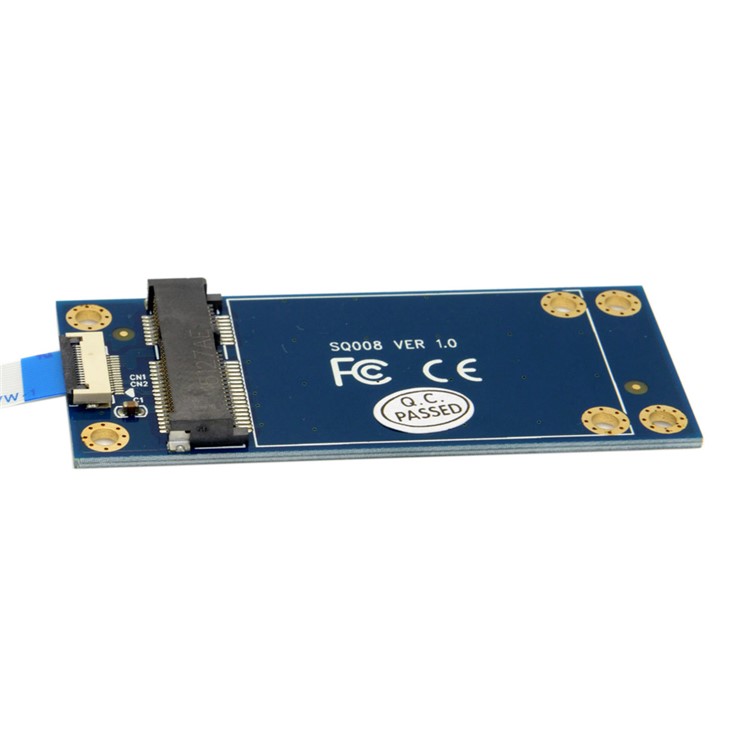 50mm Mini PCI-E 52pin mSATA SSD to M.2 NGFF B-key Adapter (SA-210)-10