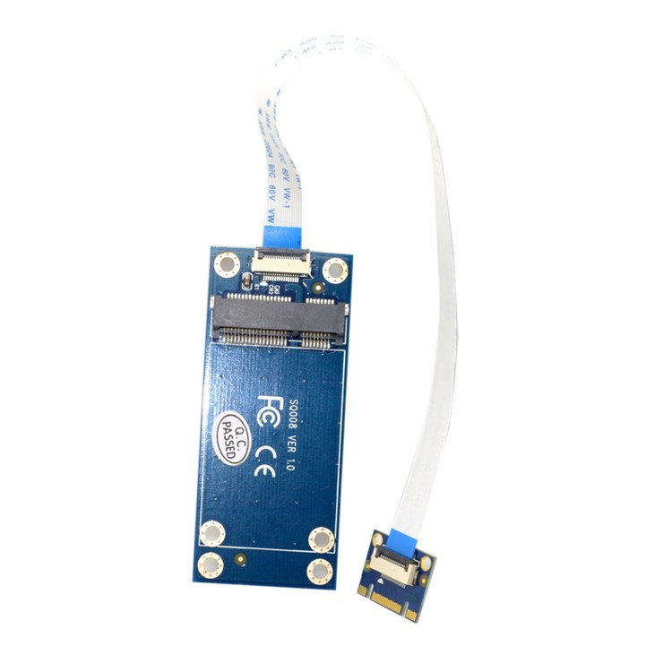 50mm Mini PCI-E 52pin mSATA SSD to M.2 NGFF B-key Adapter (SA-210)-11