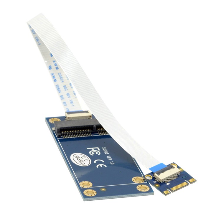 50mm Mini PCI-E 52pin mSATA SSD to M.2 NGFF B-key Adapter (SA-210)-4
