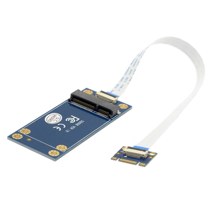 50mm Mini PCI-E 52pin mSATA SSD to M.2 NGFF B-key Adapter (SA-210)-6