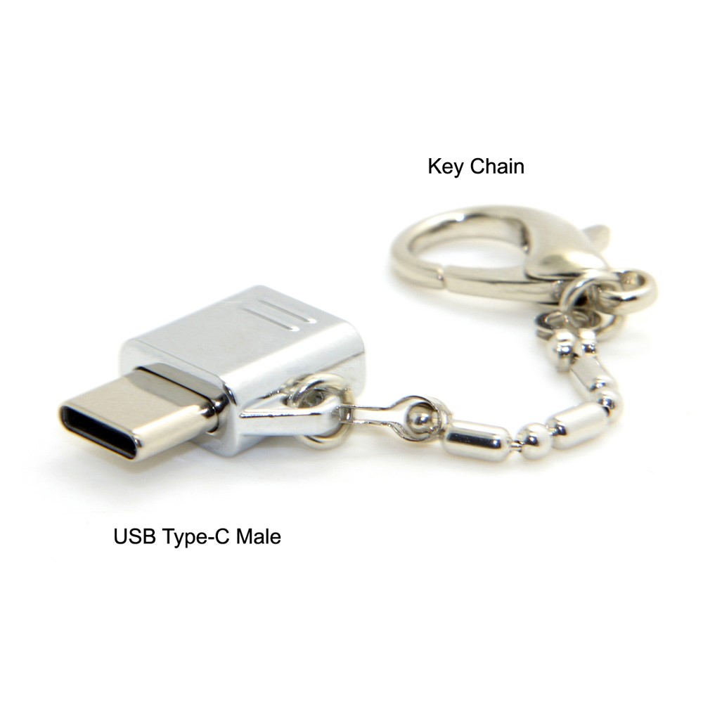 USB 3.1 USB-C Type-C to Type-A Female OTG & Micro USB Data Adapter with Chain for Tablet & Phone & Laptop-9