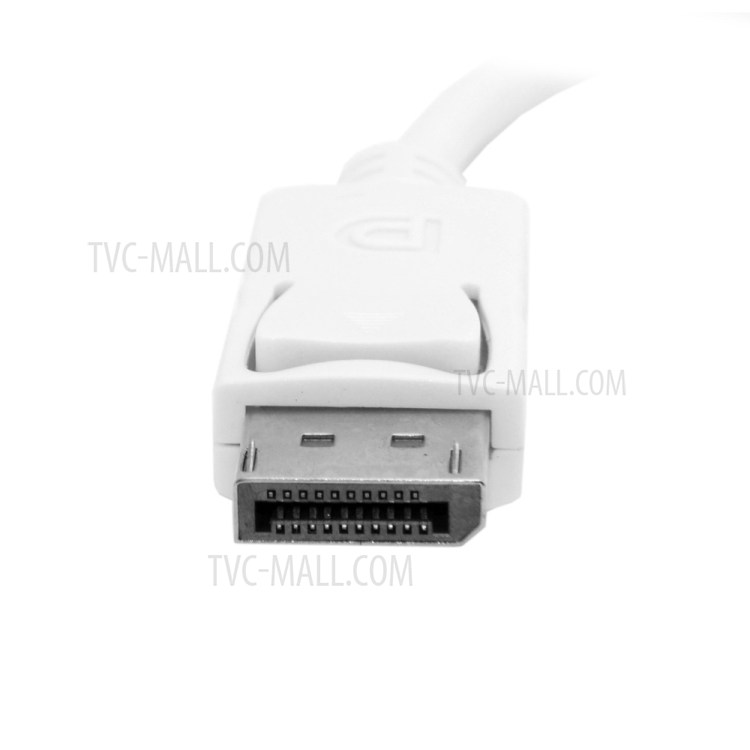 DP DisplayPort Male to HDMI Female Sink 1080P Video Audio Converter Cable - Silver Shell-7