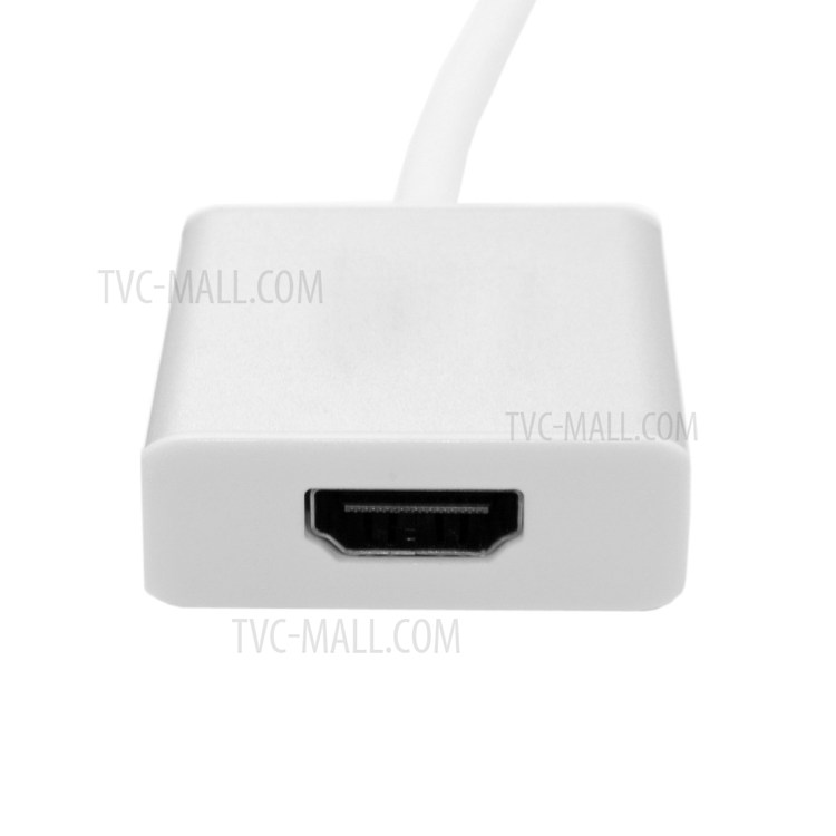 DP DisplayPort Male to HDMI Female Sink 1080P Video Audio Converter Cable - Silver Shell-8