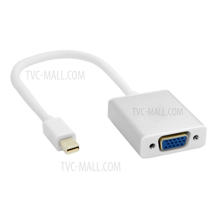Active Mini DisplayPort Male to VGA Female Adapter Cable for Macbook/Monitor/Laptop etc- Silver Shell-3