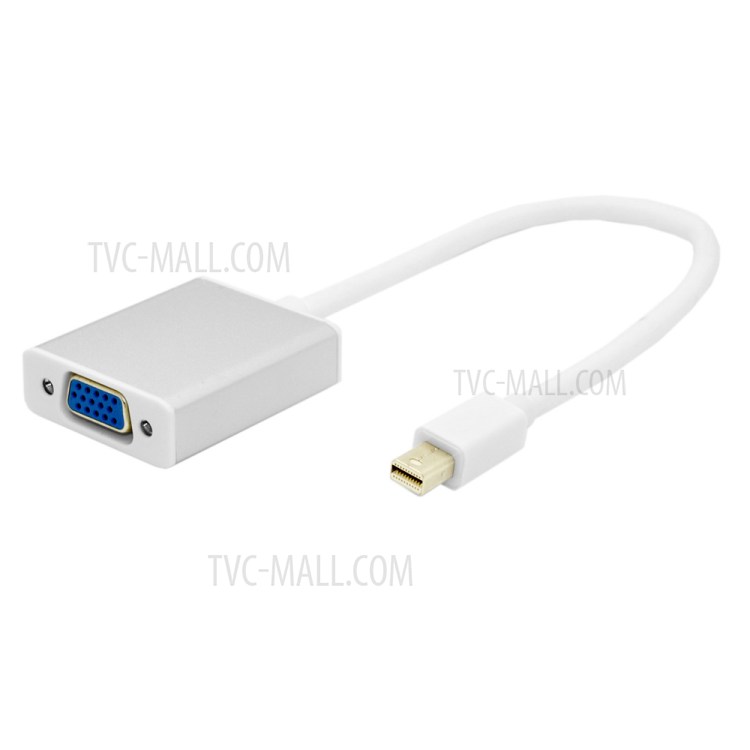 Active Mini DisplayPort Male to VGA Female Adapter Cable for Macbook/Monitor/Laptop etc- Silver Shell-4
