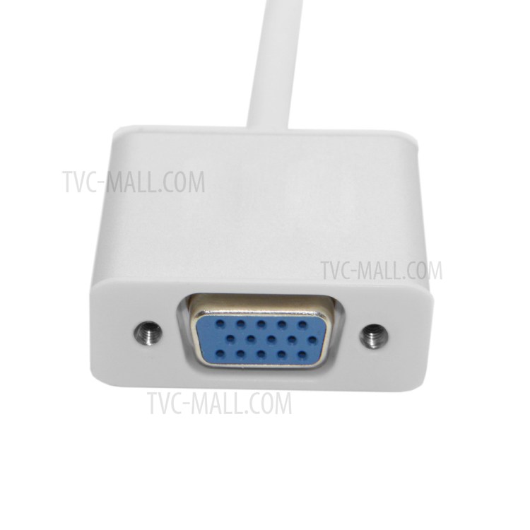 Active Mini DisplayPort Male to VGA Female Adapter Cable for Macbook/Monitor/Laptop etc- Silver Shell-7