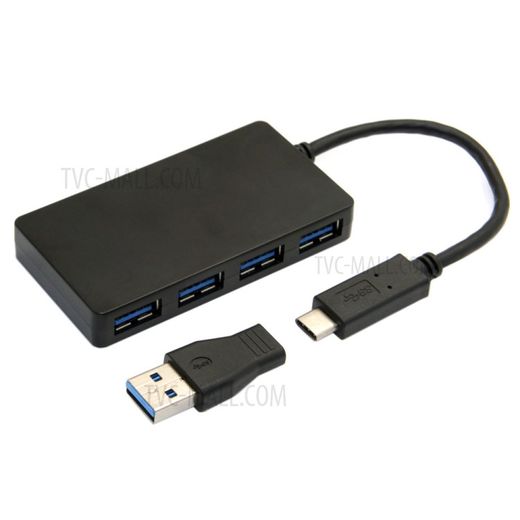 USB 3.1 Type-C USB-C & USB 3.0 Combo 4 Port Hub For Laptop & Computer Support Windows 8 Mac OS-4