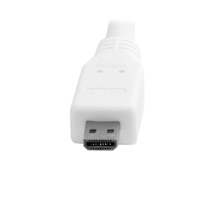 Micro HDMI Source to VGA & 3.5mm Outputs Stereo Audio Cable Converter for HDTV PC 1080P - Silver Shell-12
