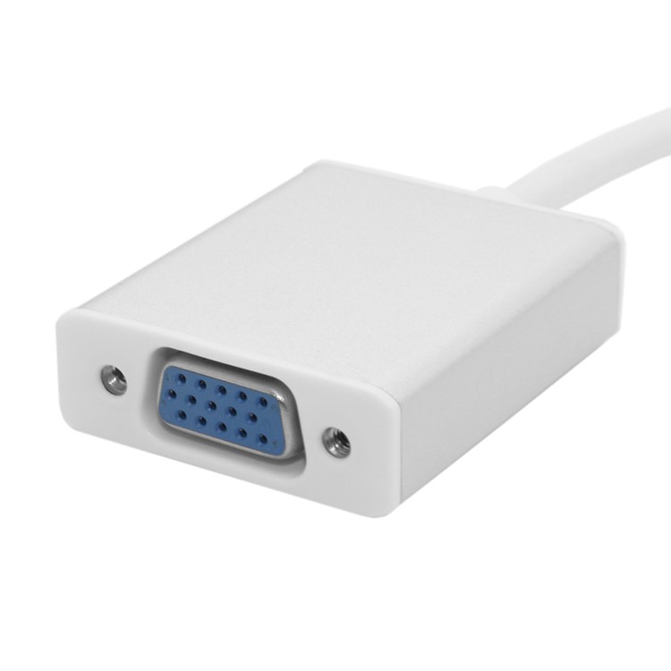 HDMI Source to VGA & 3.5mm Output Converter Cable for HDTV PC 1080P - Silver Shell-11