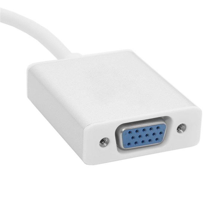 HDMI Source to VGA & 3.5mm Output Converter Cable for HDTV PC 1080P - Silver Shell-12