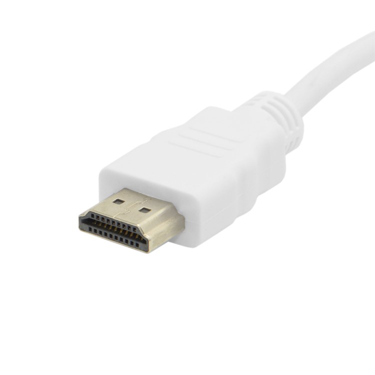 HDMI Source to VGA & 3.5mm Output Converter Cable for HDTV PC 1080P - Silver Shell-13