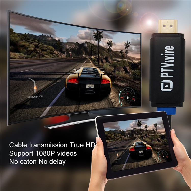 PTVwire CA01F IOS Screen Mirroring HDMI 1080P Adapter Cable for iPhone 7/iPad Pro Etc-6