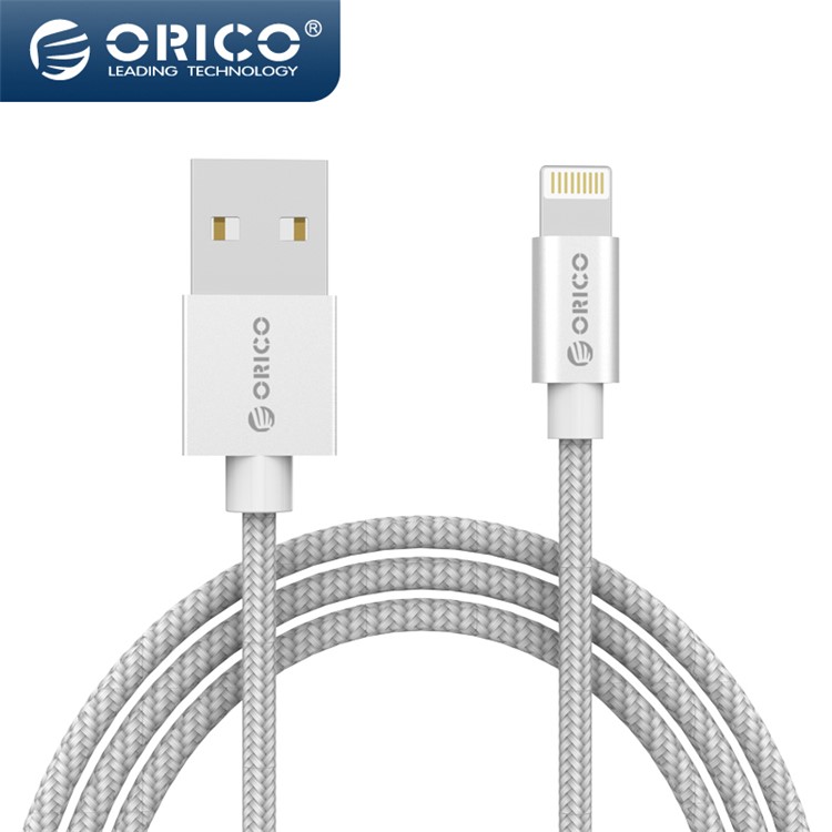 ORICO IDC-10-SV Metal MFI Certified Lightning 8Pin Woven Charging Data Cable-1