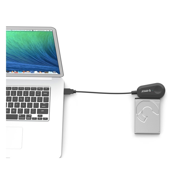 ORICO 35UTS USB 3.0 to SATA Cable with LED Indicator / Adapter - Black / EU Plug-6