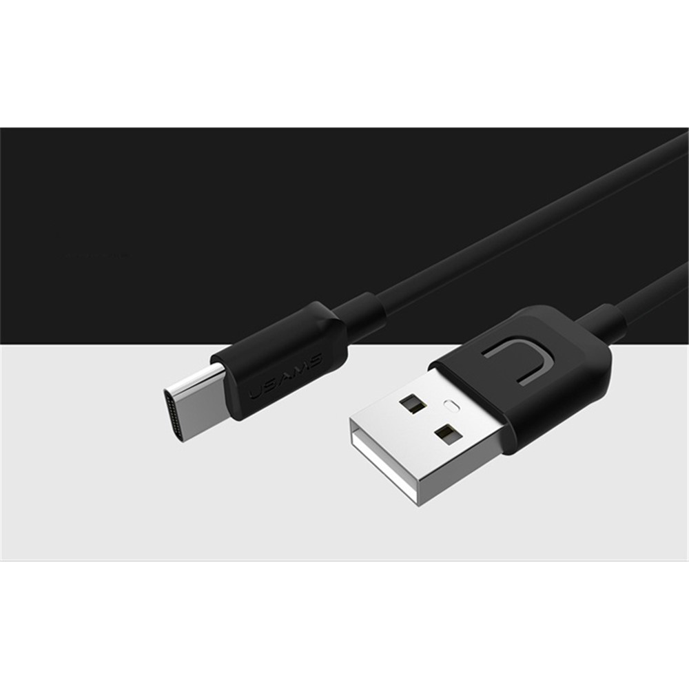 USAMS 1m USB Type-C Data Charge Câble Pour Huawei Mate 9 / Galaxy C9 Pro, Etc. - le Noir