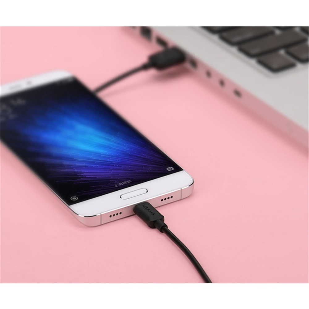 USAMS 1m USB Type-C Data Charge Câble Pour Huawei Mate 9 / Galaxy C9 Pro, Etc. - le Noir