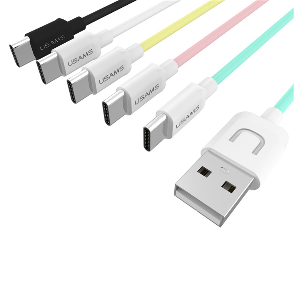 Cable de Carga de Datos Usam 1m USB Para Huawei Mate 9/Galaxy C9 Pro, Etc. - Blanco