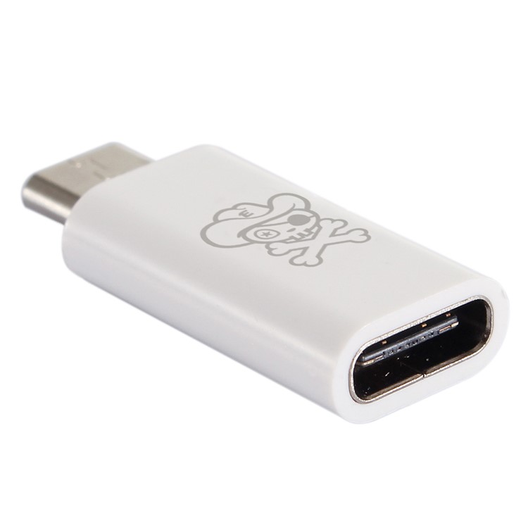 HAT PRINCE Mini USB 3.1 Type-C to Micro USB Converter Adapter (HC-5) - White-2