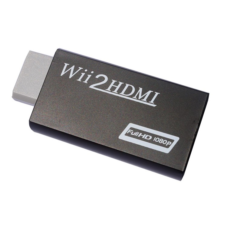Wii to HDMI Full HD 1080P and 3.5mm Audio Converter for Game Play - Black-1