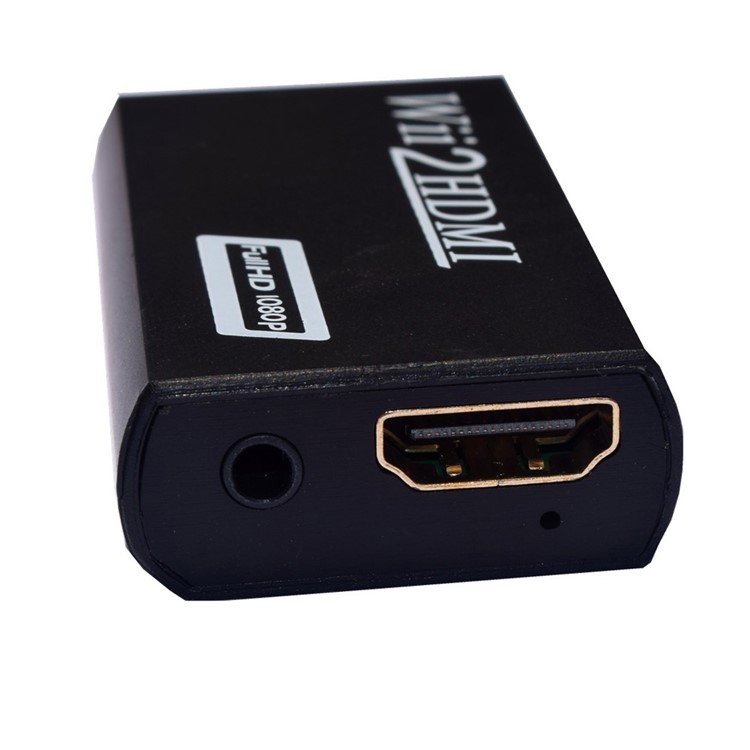 Wii to HDMI Full HD 1080P and 3.5mm Audio Converter for Game Play - Black-2