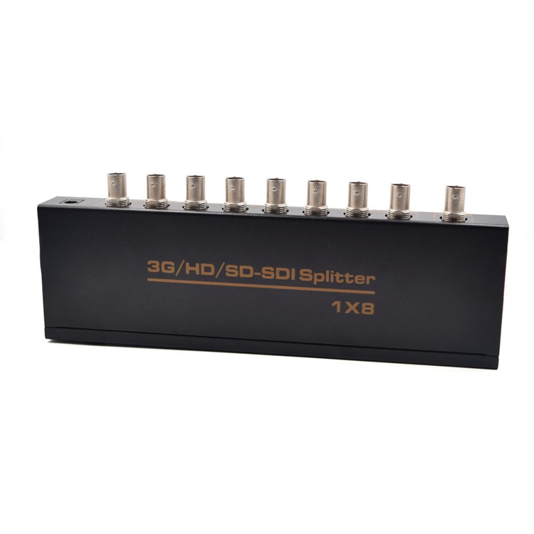 SDI Splitter 1x8, Supports SD-SDI/HD-SDI/3G-SDI, 1 Input 8 Outputs - US Plug-3