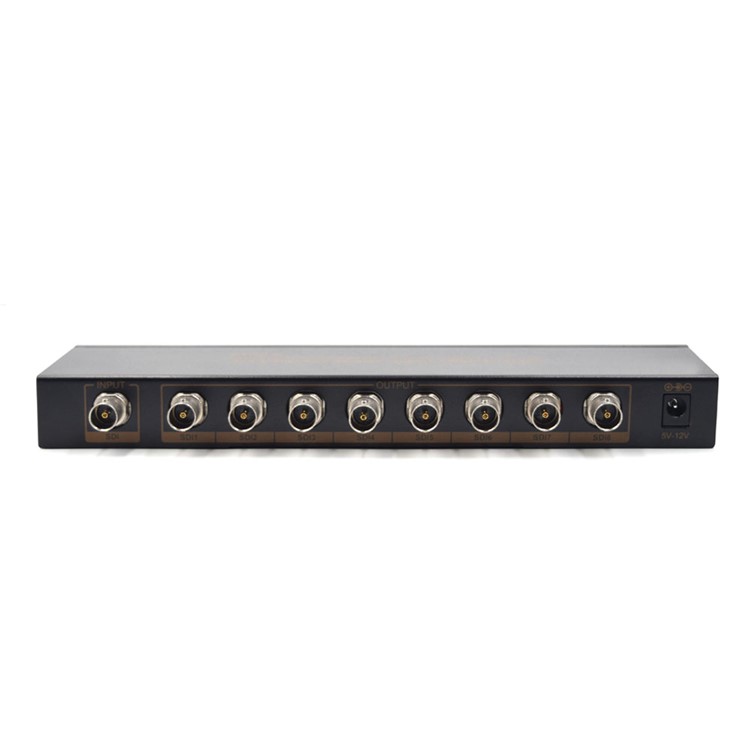 SDI Splitter 1x8, Supports SD-SDI/HD-SDI/3G-SDI, 1 Input 8 Outputs - US Plug-4