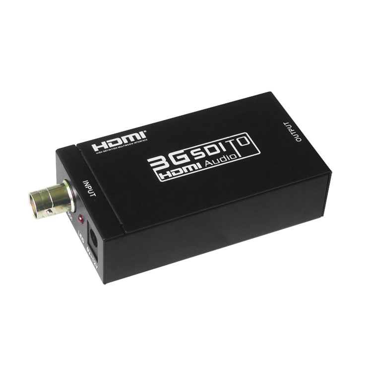 Mini 1080P 3G SDI to HDMI Audio Converter Adapter - US Plug-3