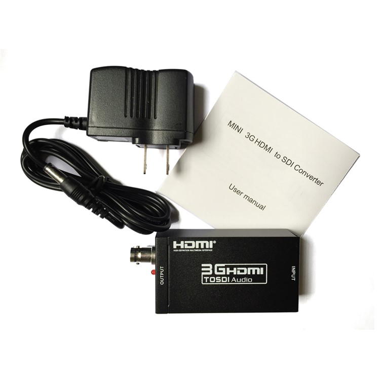 Mini 1080P 3G SDI to HDMI Audio Converter Adapter - US Plug-8