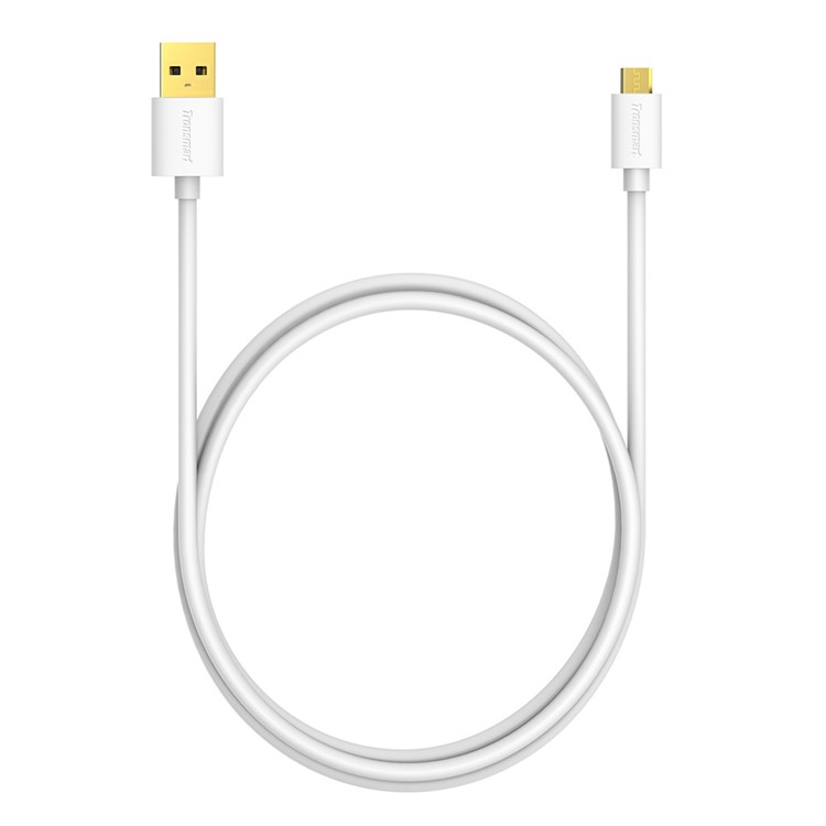 TRONSMART MUPP9 6Pcs/Lot Micro USB Data Sync Charge Cables with Gold-plated Connectors for Samsung LG Etc - White-4