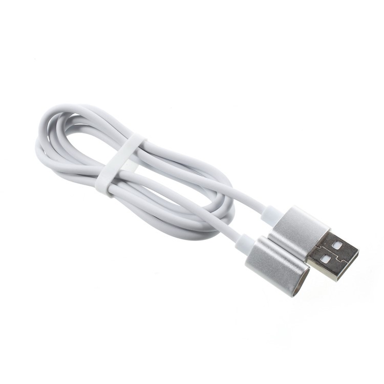 1M Magnetic USB Type-C Sync Data Charger Cable - Silver-2