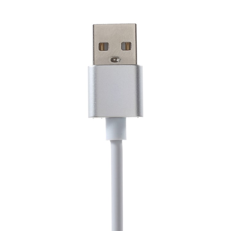 1M Magnetic USB Type-C Sync Data Charger Cable - Silver-3
