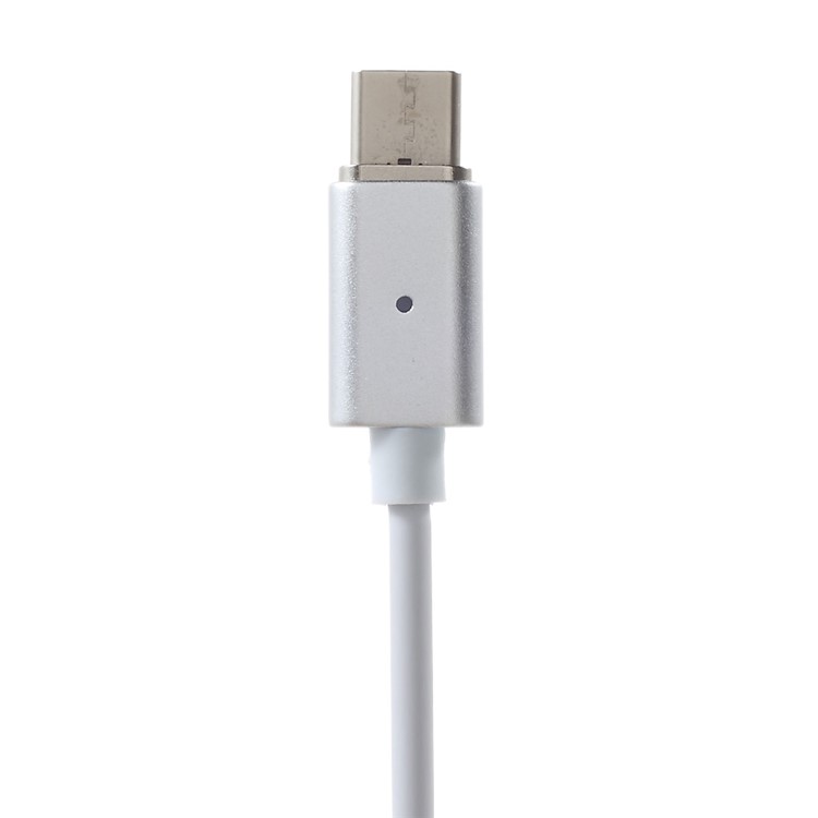 1M Magnetic USB Type-C Sync Data Charger Cable - Silver-5