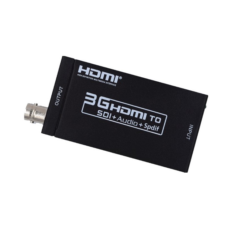 Mini 3G HDMI to SDI + Spdif Toslink + 3.5mm Audio Converter - EU Plug-1