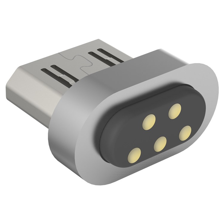 BASEUS Magnetic Micro USB Charging Data Sync Adapter for Android Phones - Silver-1