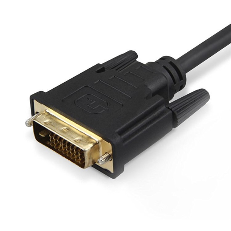 DVI 24+1 DVI-D M to VGA Male With Chip Active Adapter Converter Cable for PC DVD Monitor HDTV-12