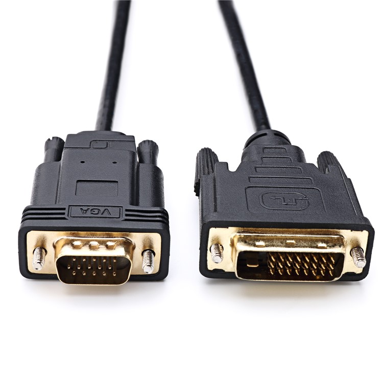 DVI 24+1 DVI-D M to VGA Male With Chip Active Adapter Converter Cable for PC DVD Monitor HDTV-3