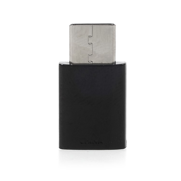Mini Size Micro USB Female to Type-C Male Converter Adapter - Black-3