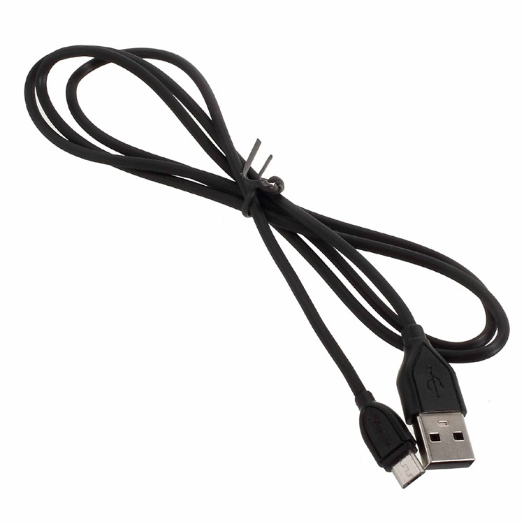 XO NB8 Micro USB Data Sync Charging Cable 1m for Android Phone - Black-1