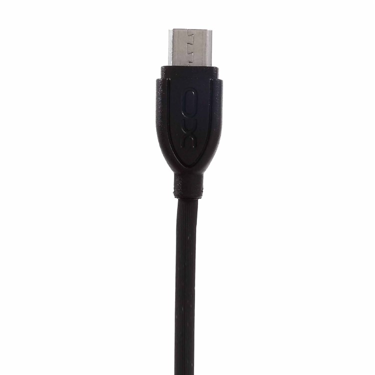 XO NB8 Micro USB Data Sync Charging Cable 1m for Android Phone - Black-2