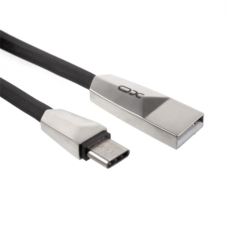 XO NB3 Rhombic Reversible USB Type-c Data Transfer Charging Cable 1m - Black-1