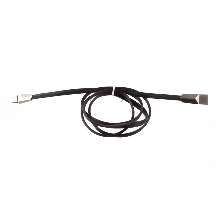 XO NB3 Rhombic Reversible USB Type-c Data Transfer Charging Cable 1m - Black-2