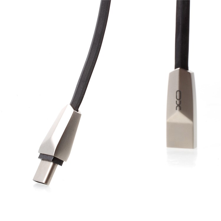 XO NB3 Rhombic Reversible USB Type-c Data Transfer Charging Cable 1m - Black-8